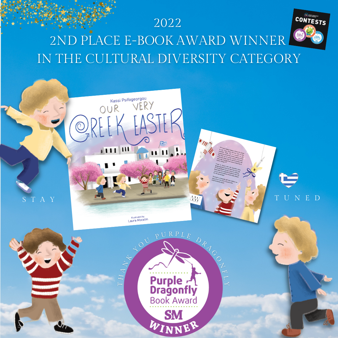 Our Very Greek Easter Wins Second Place at the 2022 International Purple Dragonfly Book Awards