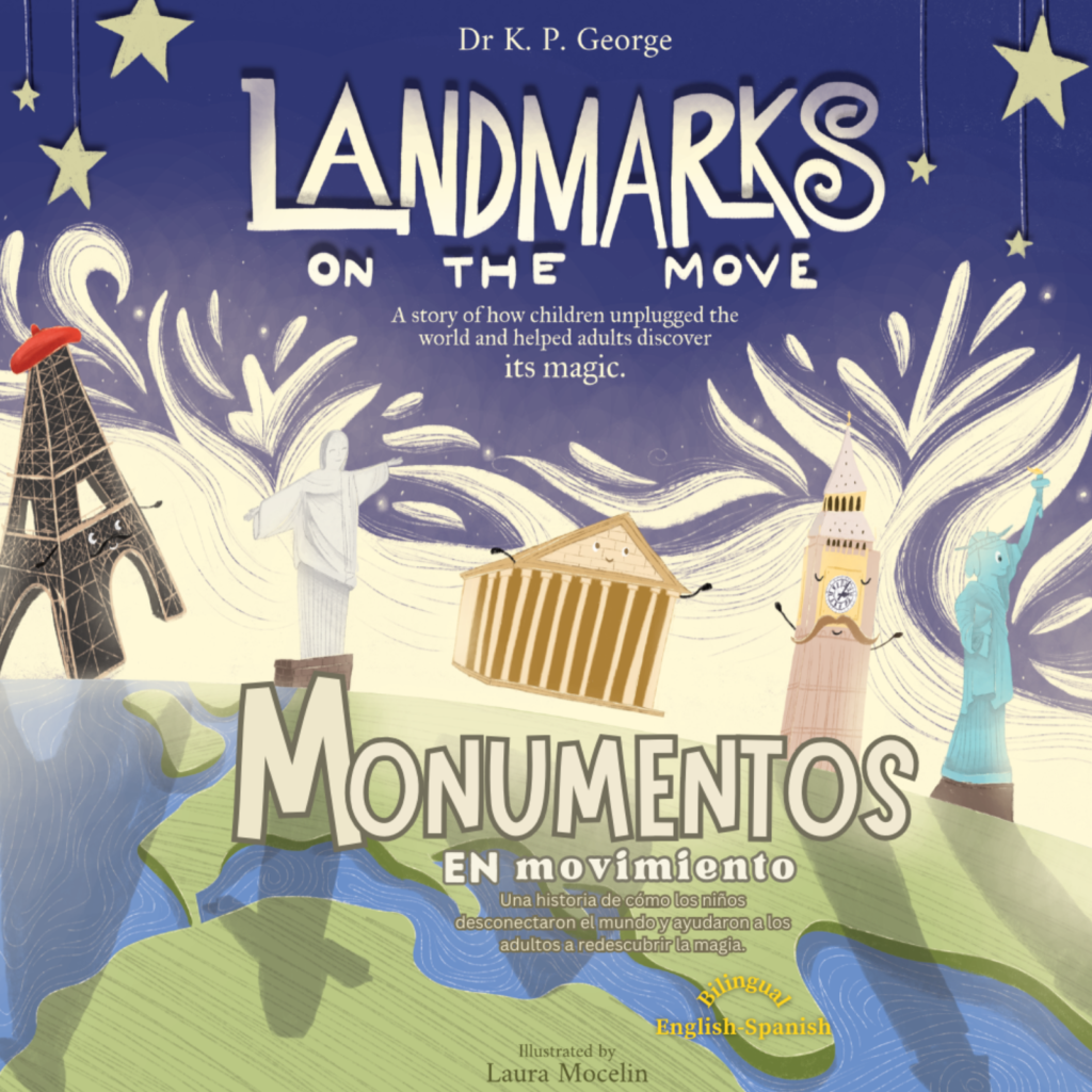 Landmarks On The Move – A bilingual English-Spanish children's book about famous landmarks, teamwork, and problem-solving.