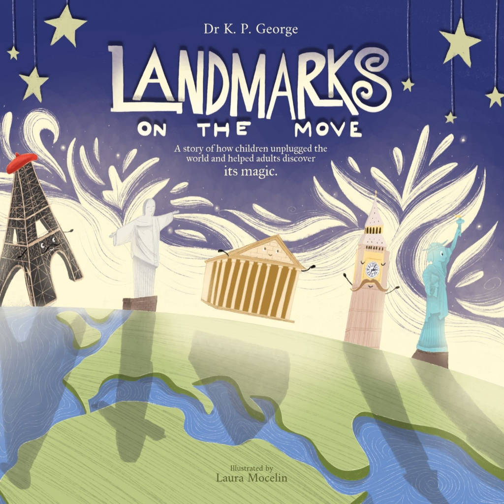 Landmarks On The Move – A fun rhyming children's book about famous landmarks, teamwork, and problem-solving.